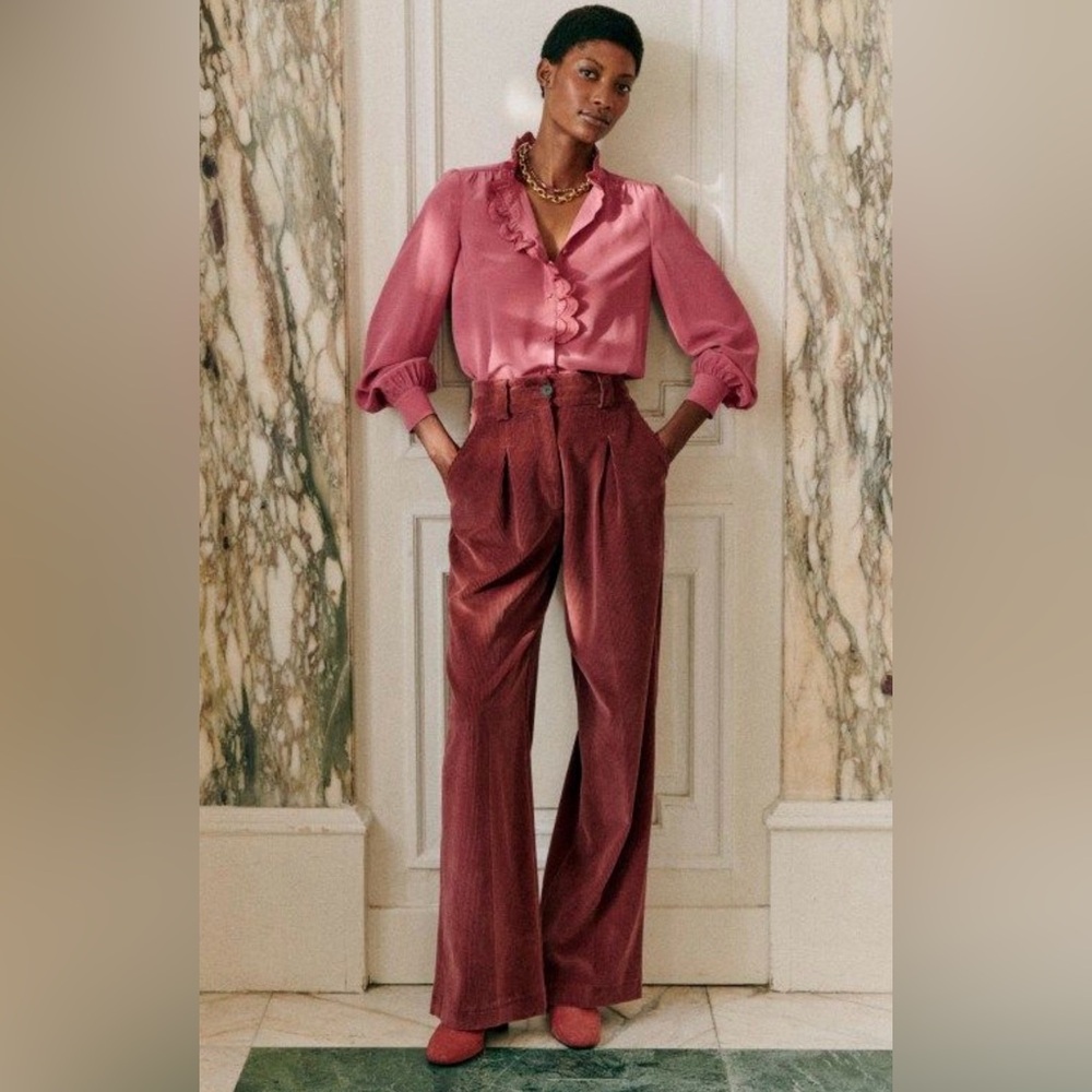 Sezane Chlo Shirt Bois De Rose - Size 36 NWOT